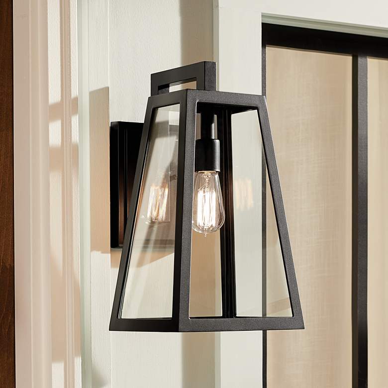 Image 2 Kichler Delison 16 3/4" High Black Outdoor Wall Light