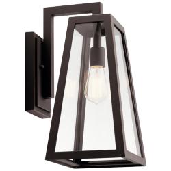 Kichler Delison 17" High Dark Bronze Rustic Modern Outdoor Wall Sconce