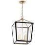 2_Kichler Delvin 16" Wide Champagne Bronze 4-Light Pendant