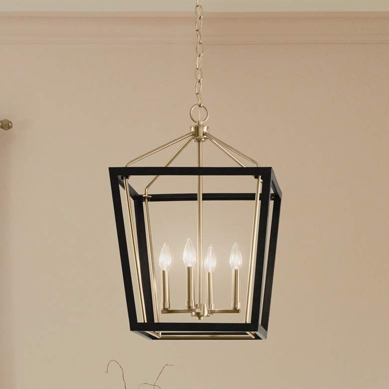 Image 1 Kichler Delvin 16" Wide Champagne Bronze 4-Light Pendant
