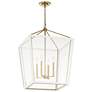 Thumbnail1 of Kichler Delvin 22 1/2" Wide Champagne Bronze and White Foyer Pendant