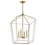 Thumbnail2 of Kichler Delvin 22 1/2" Wide Champagne Bronze and White Foyer Pendant more views