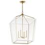 Thumbnail3 of Kichler Delvin 22 1/2" Wide Champagne Bronze and White Foyer Pendant more views
