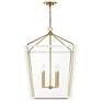 Thumbnail4 of Kichler Delvin 22 1/2" Wide Champagne Bronze and White Foyer Pendant more views