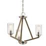 3_Kichler Deryn 22" Wide Distressed Antique Gray 3-Light Chandelier more views