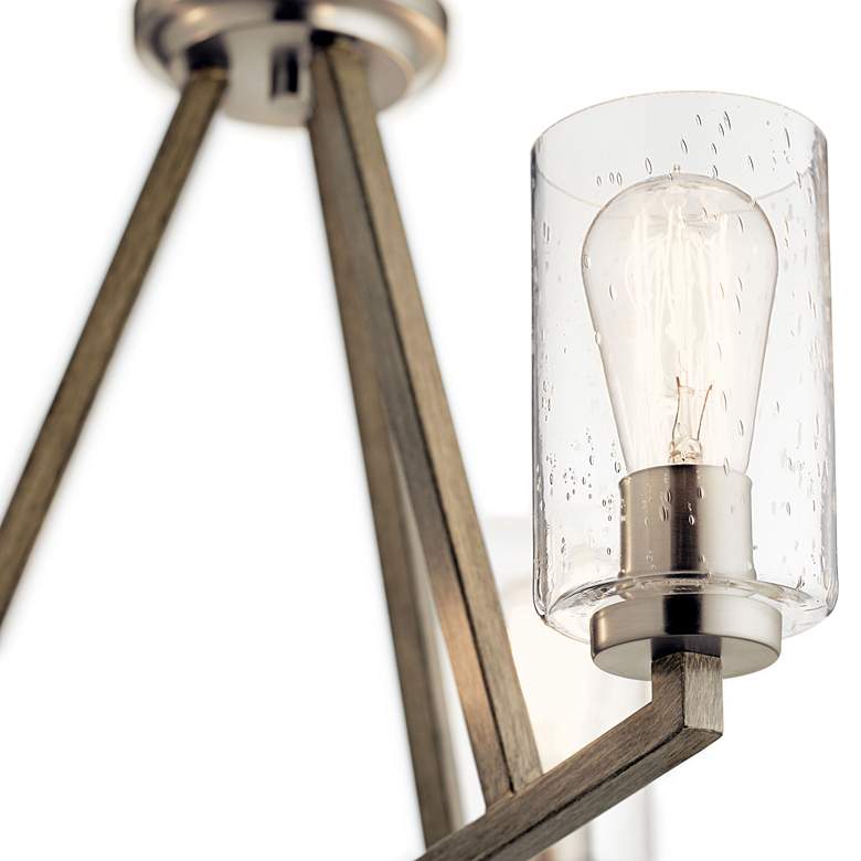 Image 4 Kichler Deryn 22" Wide Distressed Antique Gray 3-Light Chandelier more views