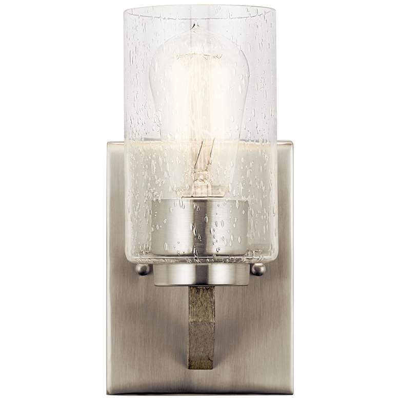 Image 1 Kichler Deryn 9" High Distressed Antique Gray Wall Sconce