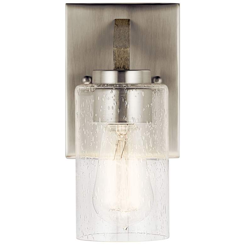 Image 3 Kichler Deryn 9" High Distressed Antique Gray Wall Sconce more views