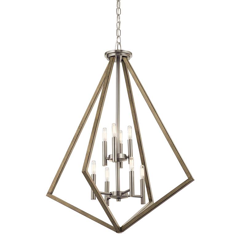 Image 3 Kichler Deryn Distressed Antique Gray Chandelier 8Lt more views