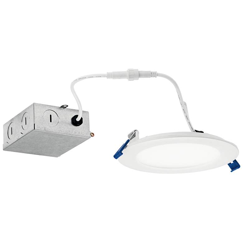 Image 1 Kichler Direct to Ceiling Textured White 5in Slim Downlight 3000K