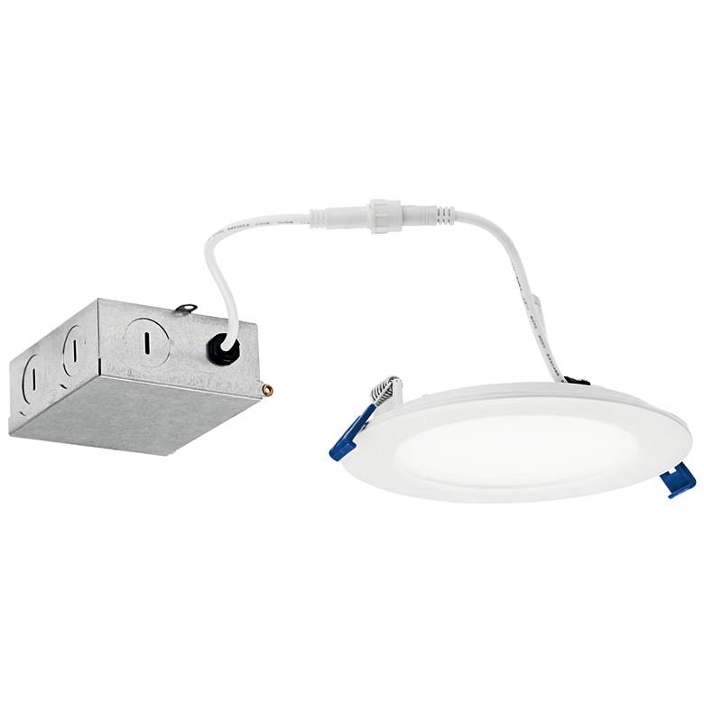 Image 1 Kichler Direct to Ceiling Textured White 5in Slim Downlight 3000K