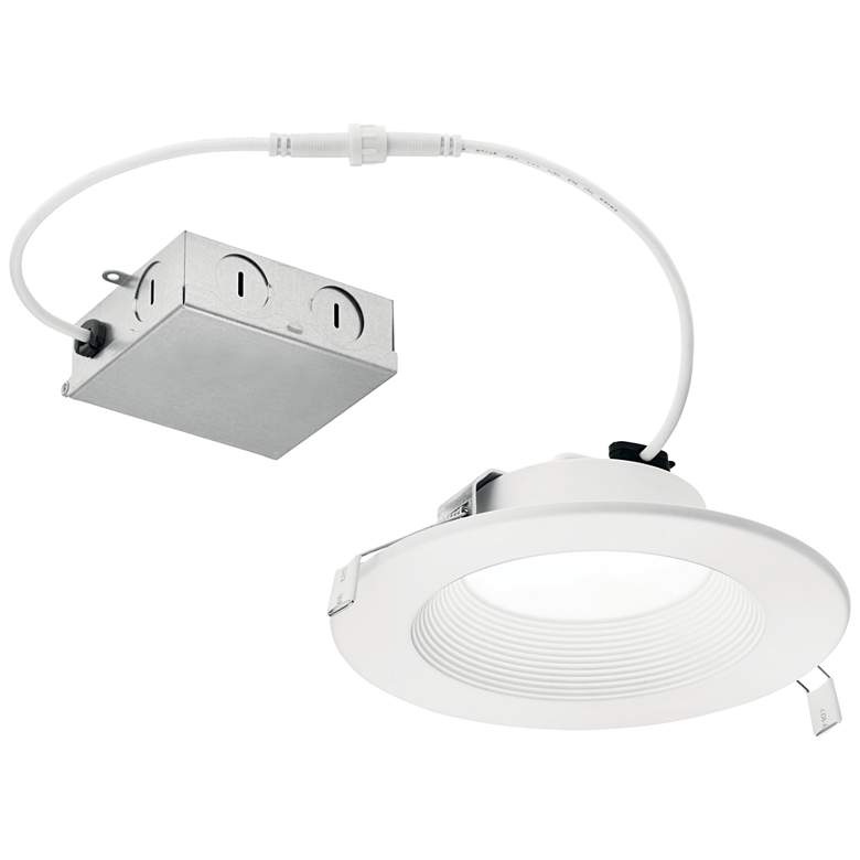 Image 1 Kichler Direct to Ceiling Textured White 6in Recessed Downlight 2700K