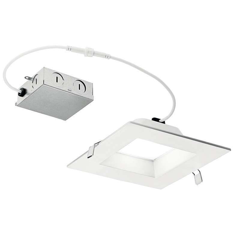 Image 1 Kichler Direct to Ceiling Textured White 6in Recessed Downlight 2700K