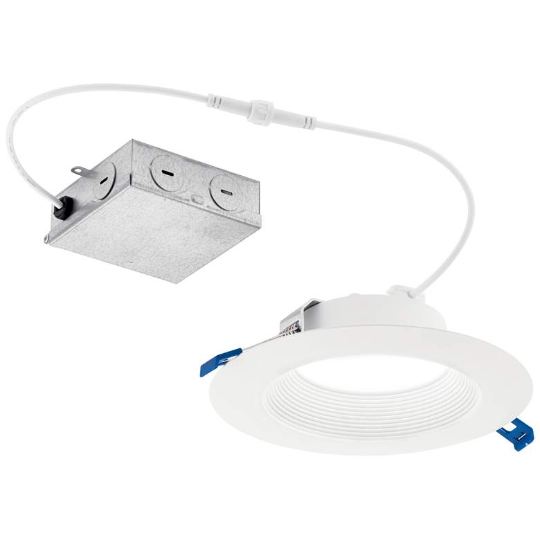 Image 1 Kichler Direct to Ceiling Textured White 6in Recessed Downlight 3000K
