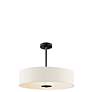 3_Kichler Dorr 20" Wide Modern White Microfiber Drum Shade Pendant Light more views