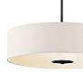 6_Kichler Dorr 20" Wide Modern White Microfiber Drum Shade Pendant Light more views