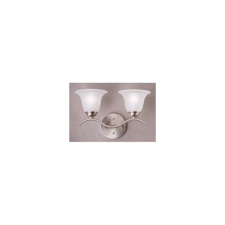 Image 1 Kichler Dover 14 1/2" Wide 2-Light Nickel Traditional Wall Light