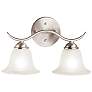 Kichler Dover 14 1/2" Wide 2-Light Nickel Traditional Wall Light