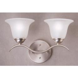 Kichler Dover 14 1/2&quot; Wide 2-Light Nickel Traditional Wall Light