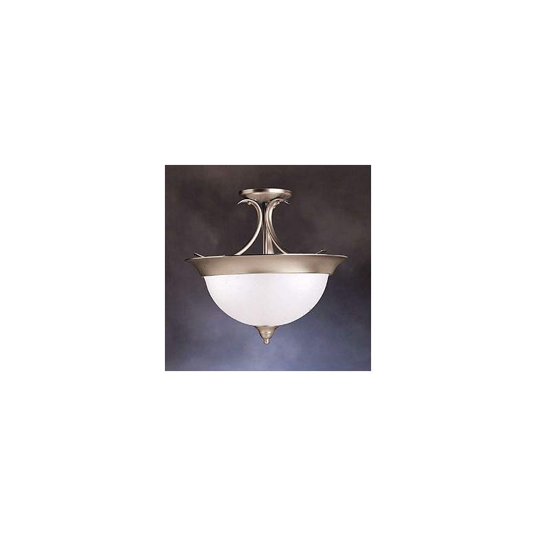 Image 1 Kichler Dover 15.3 inch Wide 3-Light Semi Flush Ceiling Light