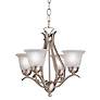 Kichler Dover 18" Wide Four Light Brushed Nickel Uplight Chandelier in scene