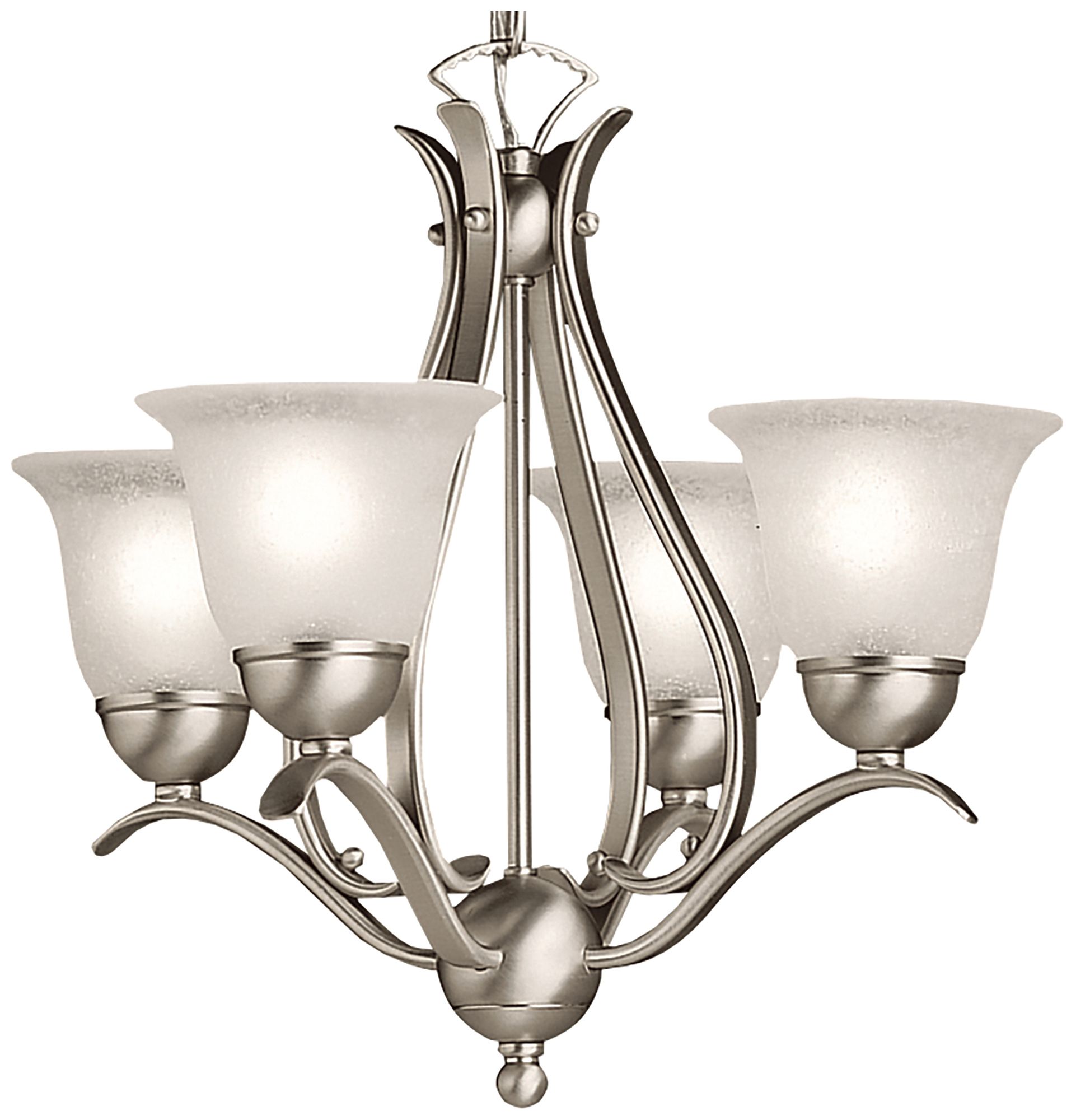 Image 6 Kichler Dover 18" Wide Four Light Brushed Nickel Uplight Chandelier more views