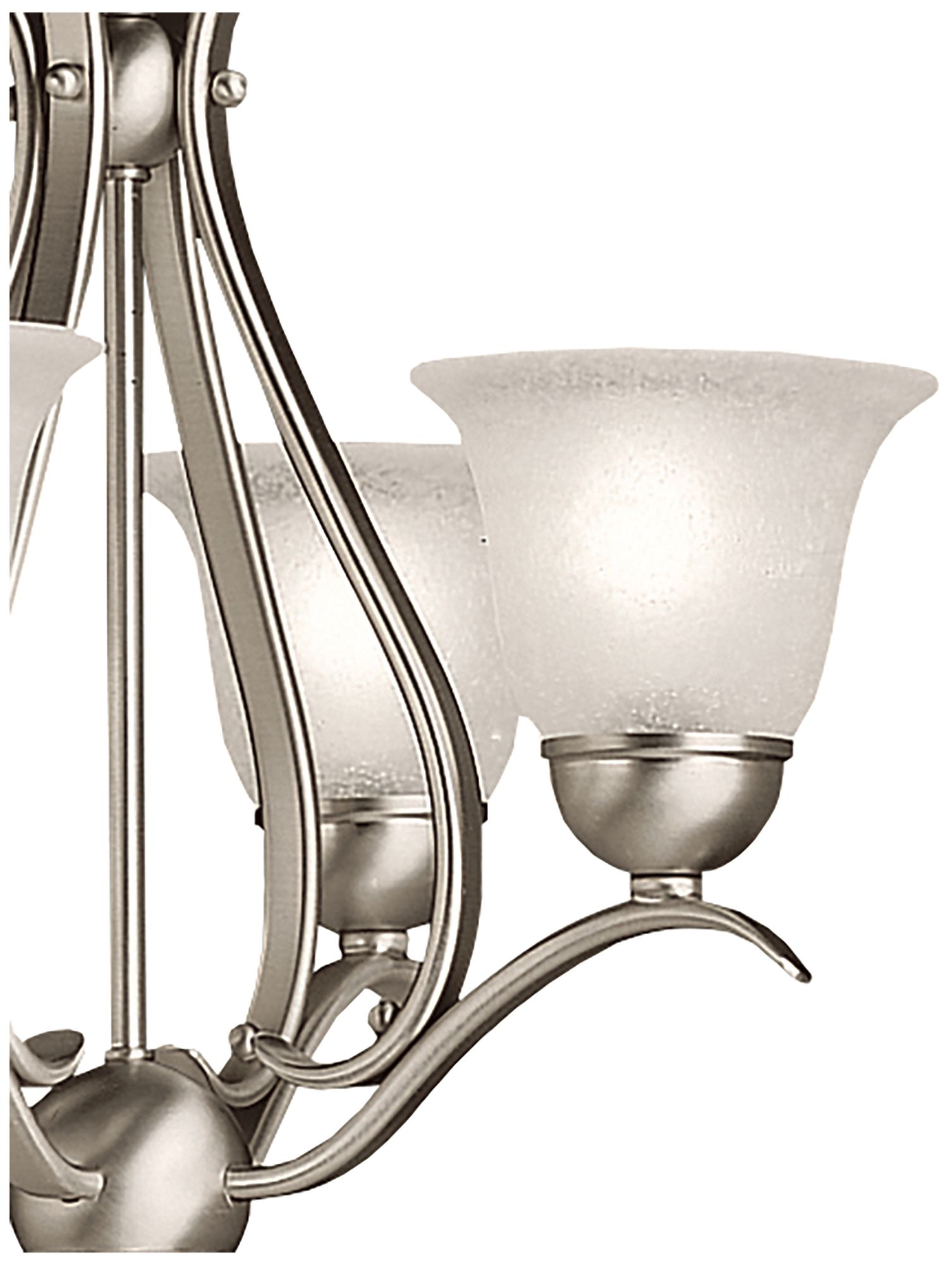 Image 7 Kichler Dover 18" Wide Four Light Brushed Nickel Uplight Chandelier more views