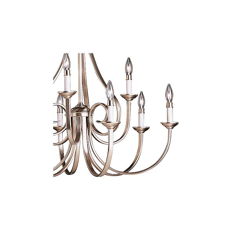 Image 2 Kichler Dover 32 1/2 inch Wide Brushed Nickel 9-Light Chandelier more views