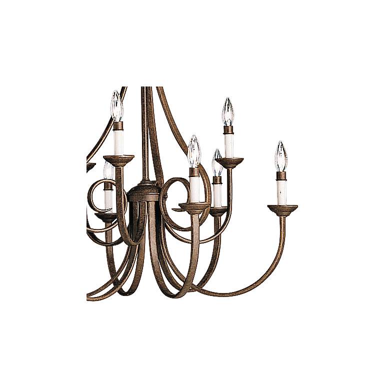 Image 2 Kichler Dover 32 1/2 inch Wide Tannery Bronze 9-Light Chandelier more views