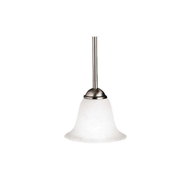 Image 1 Kichler Dover 6 1/2 inch Wide Brushed Nickel Mini Pendant