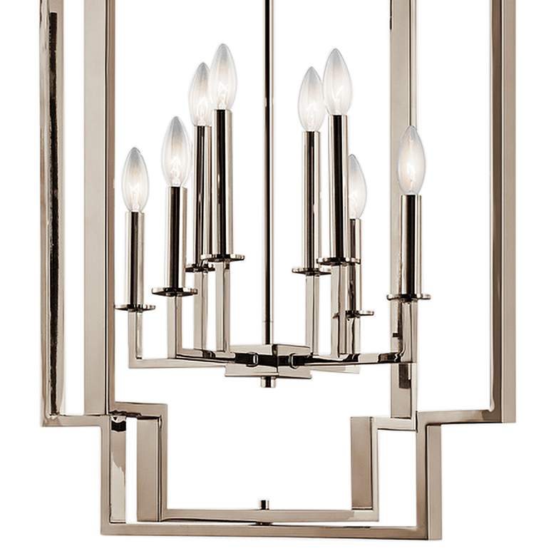 Image 2 Kichler Downtown Deco 24 inch Wide Polished Nickel Chandelier more views