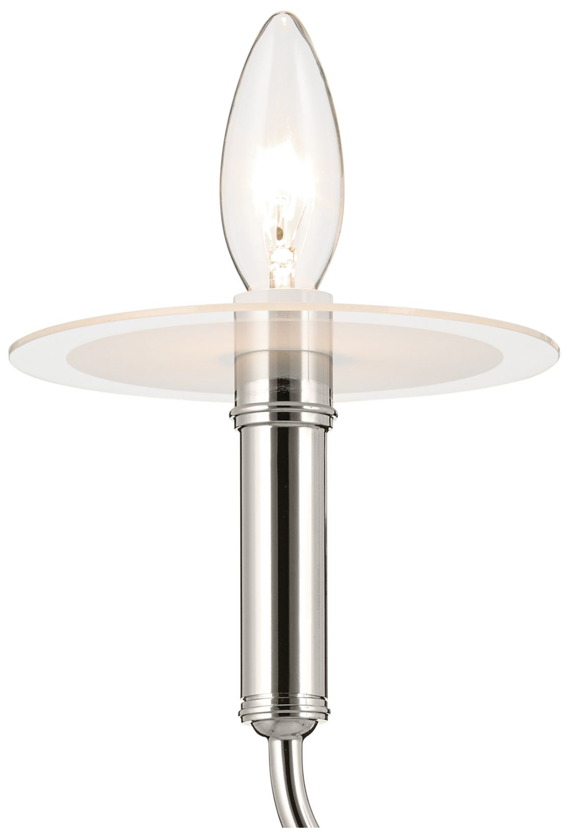 Image 6 Kichler Eadie 30.75 Inch 4 Light Chandelier in Polished Nickel more views