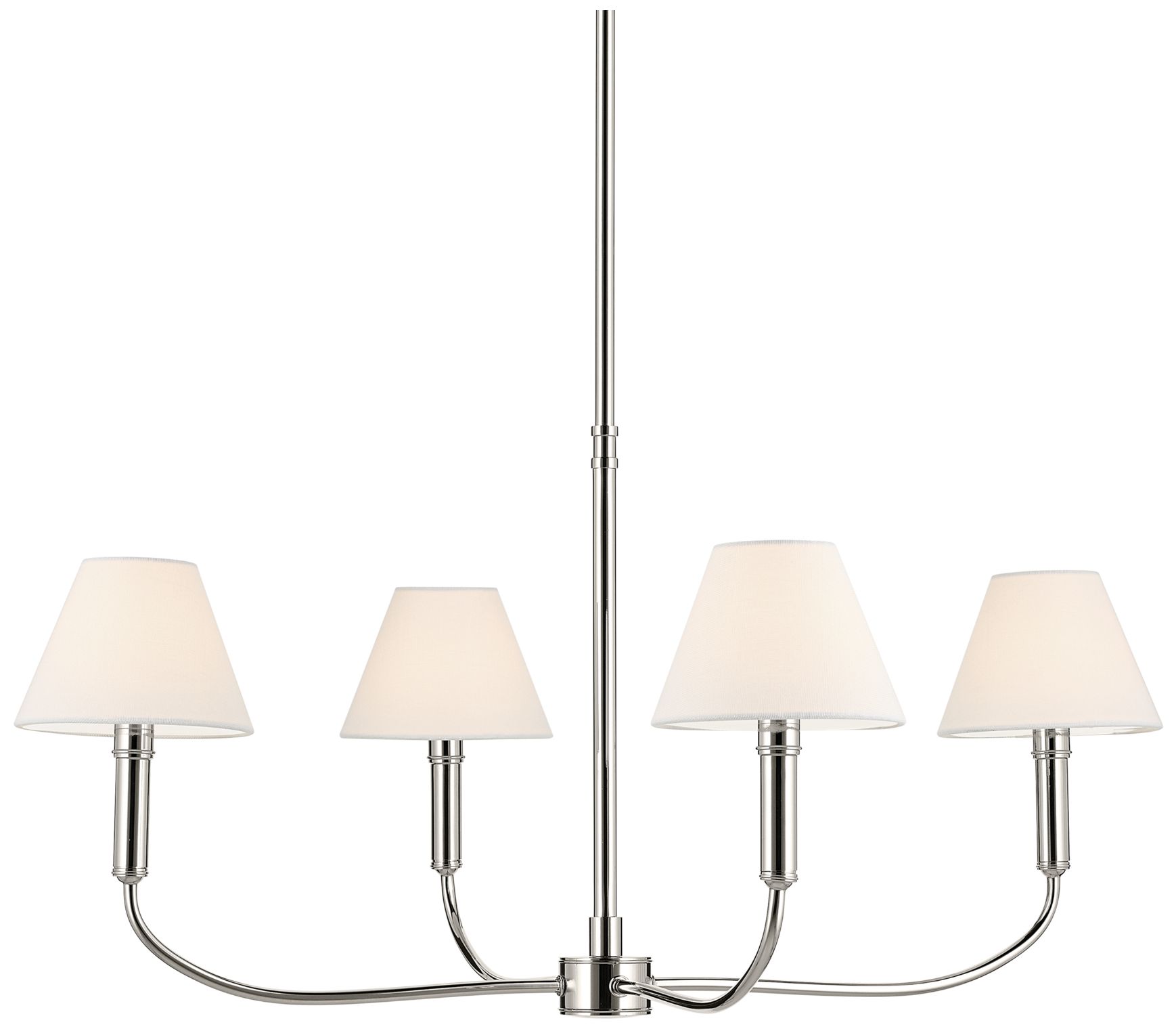 Kichler Eadie 30.75 Inch 4 Light Chandelier in Polished Nickel
