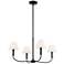 Kichler Eadie 30 3/4" Wide Black 4-Light Chandelier