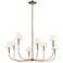 Kichler Eadie 41.25 Inch 8 Light Chandelier in Champagne Bronze