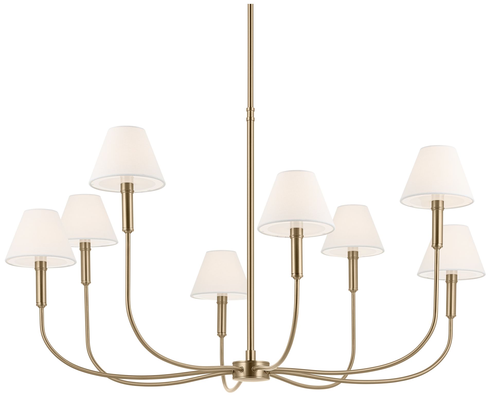 Image 5 Kichler Eadie 41.25 Inch 8 Light Chandelier in Champagne Bronze more views
