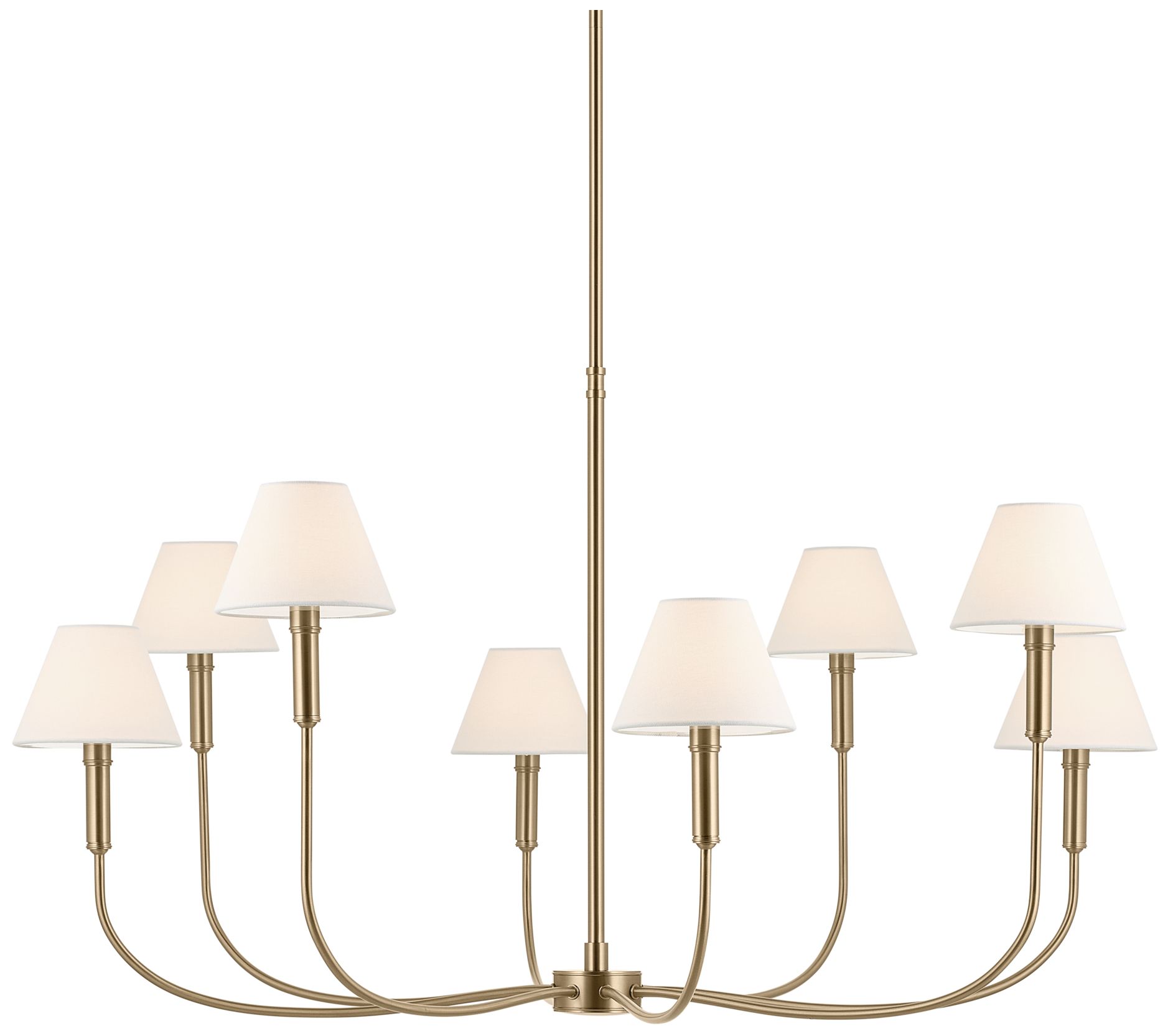 Kichler Eadie 41.25 Inch 8 Light Chandelier in Champagne Bronze