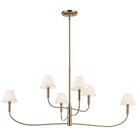 Image1 of Kichler Eadie 51.5 Inch 6 Light Chandelier in Champagne Bronze