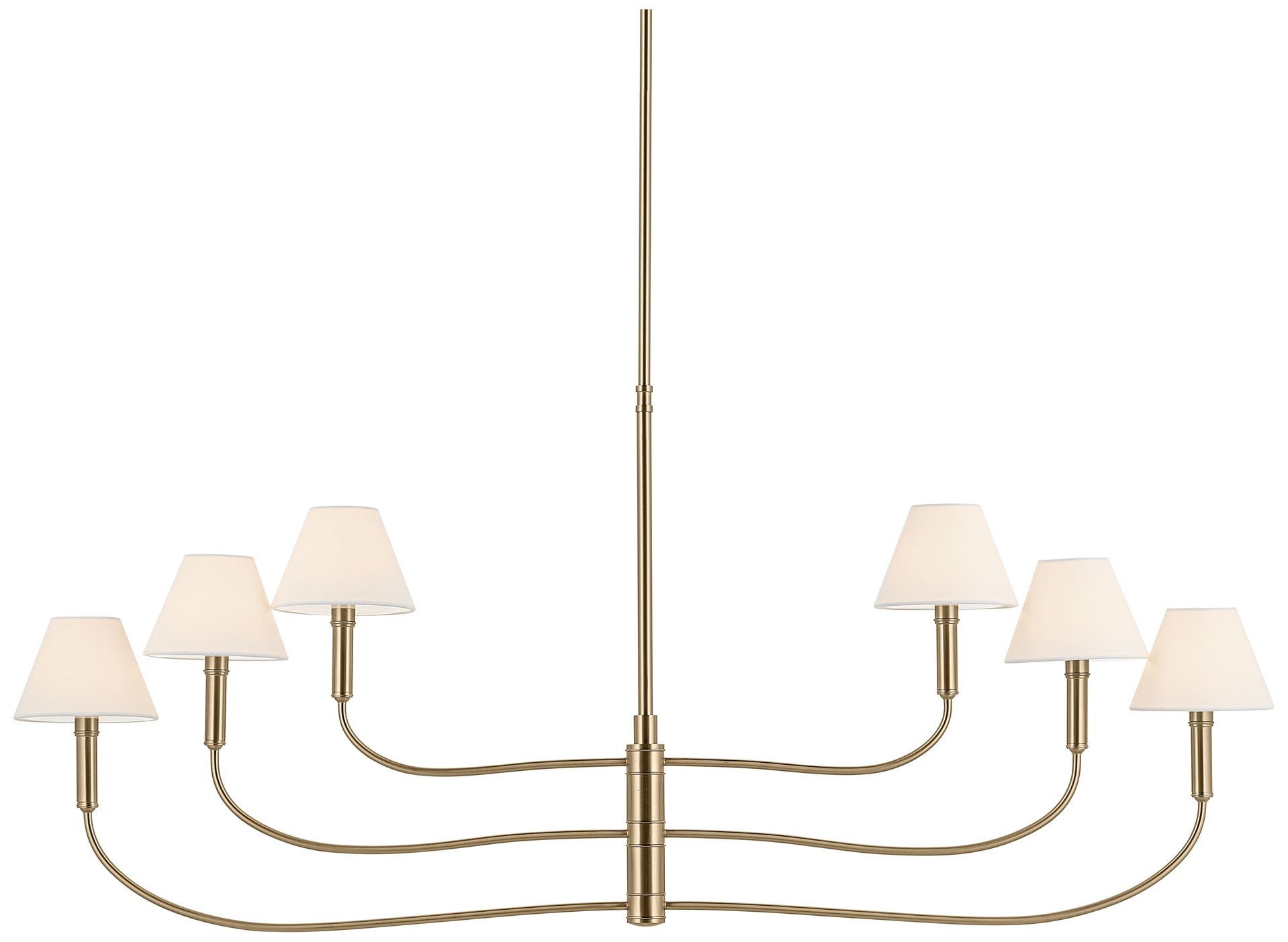 Kichler Eadie 51.5 Inch 6 Light Chandelier in Champagne Bronze