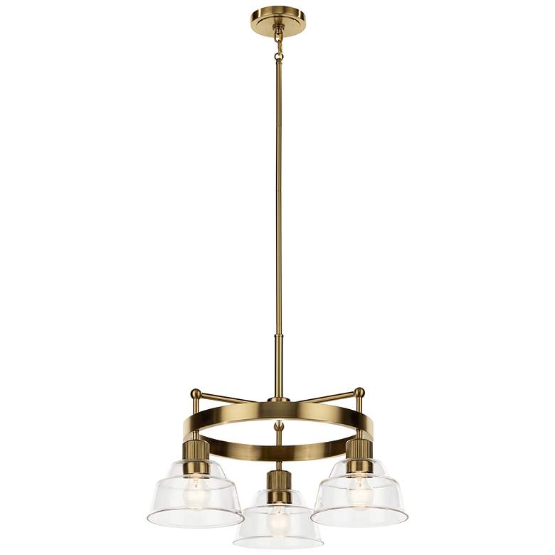 Image 2 Kichler Eastmont 23 1/4" Wide 3-Light Clear Glass Downlight Chandelier