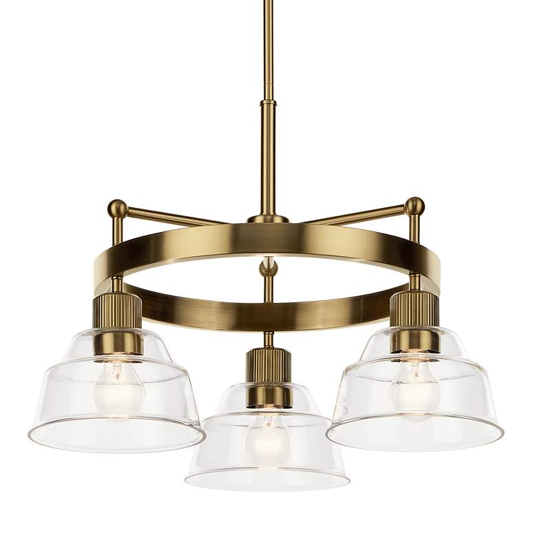 Image 4 Kichler Eastmont 23 1/4" Wide 3-Light Clear Glass Downlight Chandelier more views