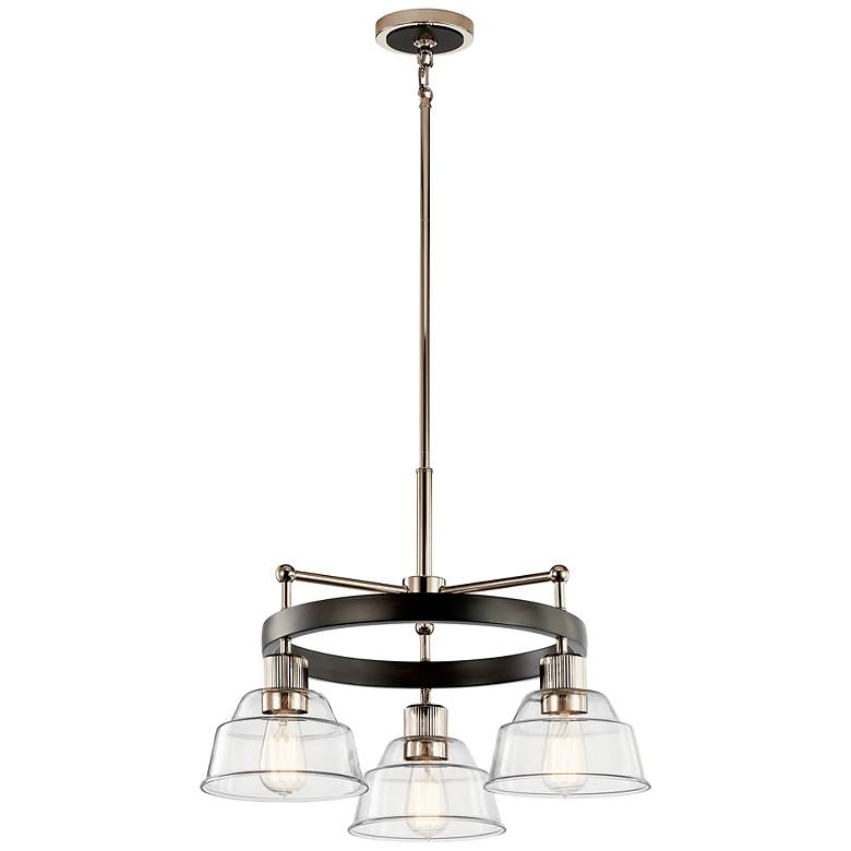 Image 3 Kichler Eastmont 23"W Polished Nickel 3-Light Chandelier