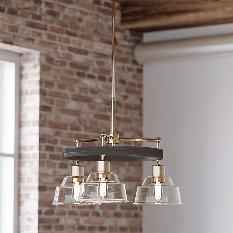 Image 2 Kichler Eastmont 23"W Polished Nickel 3-Light Chandelier