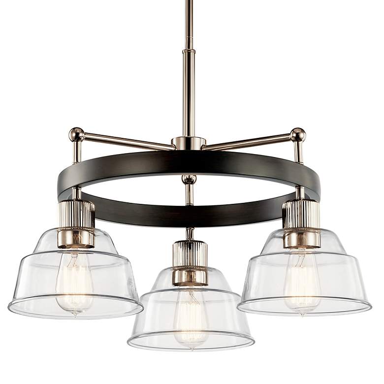 Image 4 Kichler Eastmont 23"W Polished Nickel 3-Light Chandelier more views