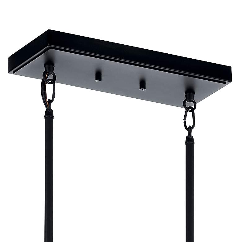 Image 6 Kichler Eastmont 50" Wide Black 5-Light Linear Chandelier more views