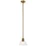 Thumbnail2 of Kichler Eastmont 8" Wide Clear Glass and Natural Brass Mini Pendant