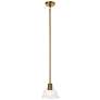 Kichler Eastmont 8" Wide Clear Glass and Natural Brass Mini Pendant