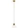 Kichler Eastmont 8" Wide Clear Glass and Natural Brass Mini Pendant
