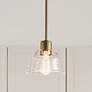 Thumbnail1 of Kichler Eastmont 8" Wide Clear Glass and Natural Brass Mini Pendant