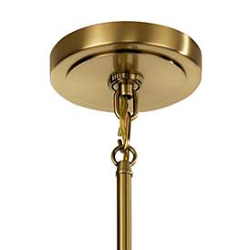 Image5 of Kichler Eastmont 8" Wide Clear Glass and Natural Brass Mini Pendant more views